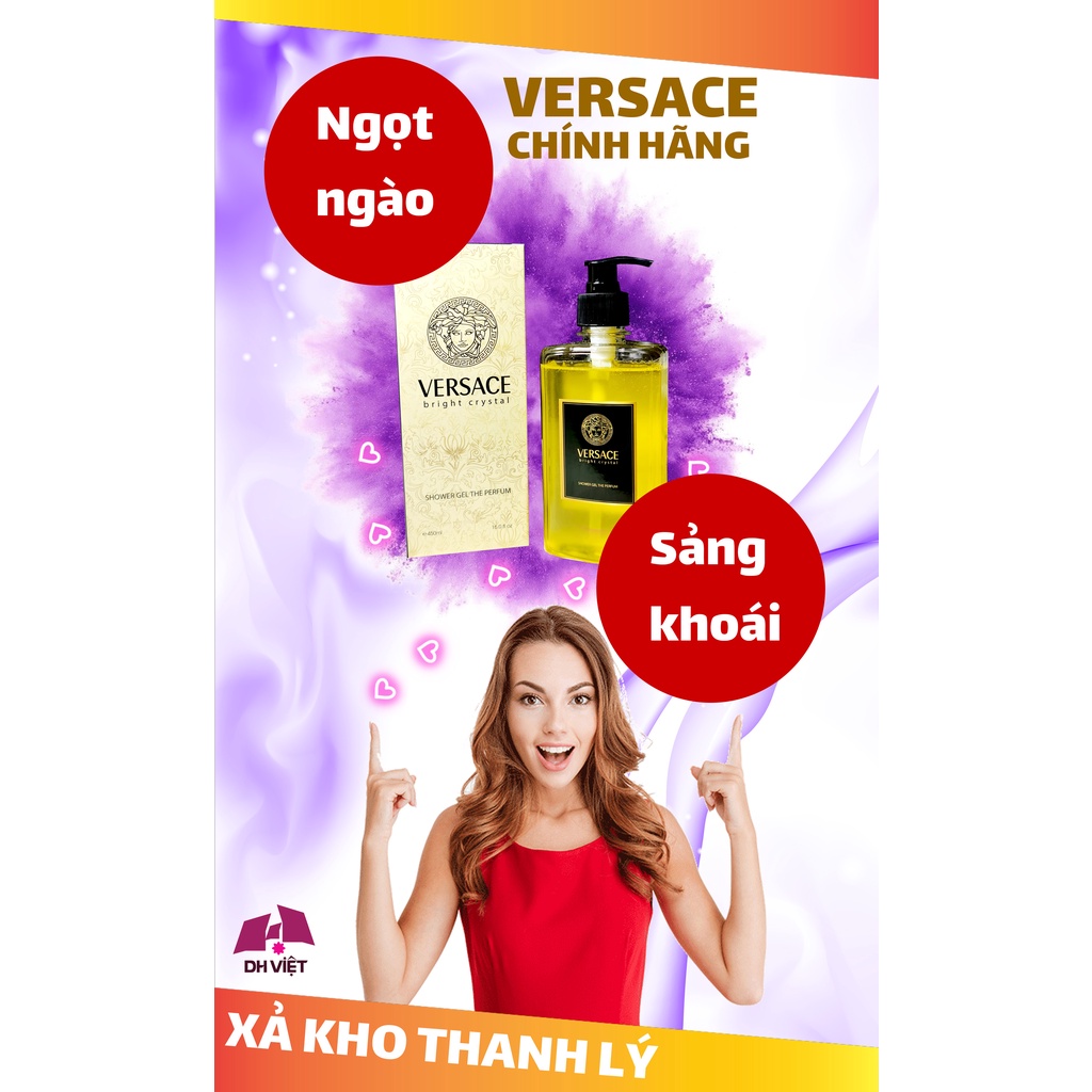 Sữa Tắm Nước Hoa VERSACE Chính Hãng - Hương Thơm Quyến Rũ 450ml