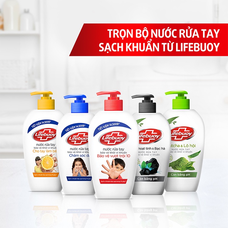 Nước rửa tay Lifebuoy 180ml 500ml Dung dịch sát khuẩn Lifebuoy Gel rửa tay {KHÔNG GÂY HẠI CHO DA}