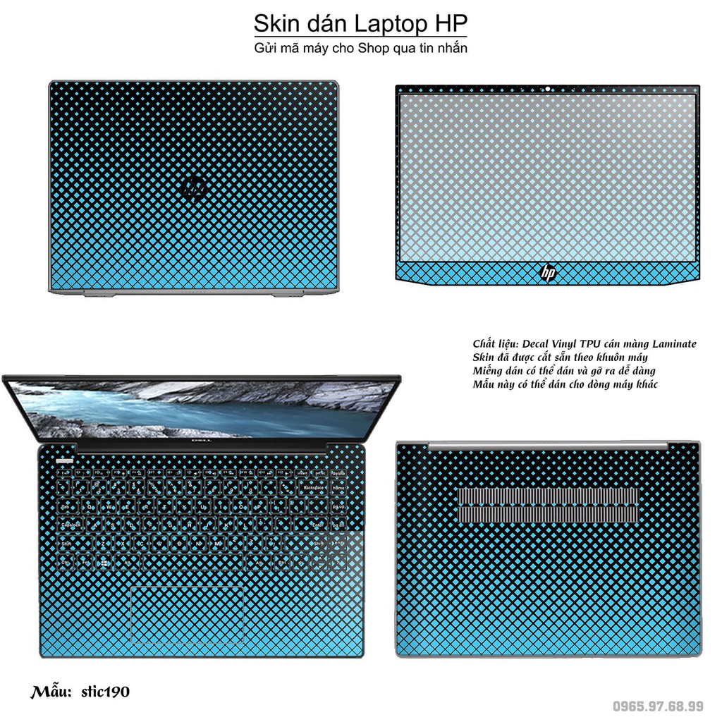 Skin dán Laptop HP in hình Hoa văn sticker _nhiều mẫu 31 (inbox mã máy cho Shop)