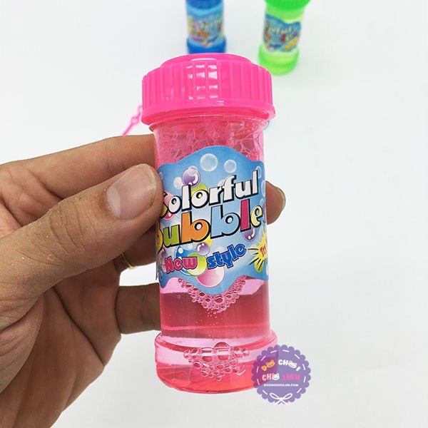 Vỉ đồ chơi 4 bình thổi bong bóng xà phòng &amp; vợt