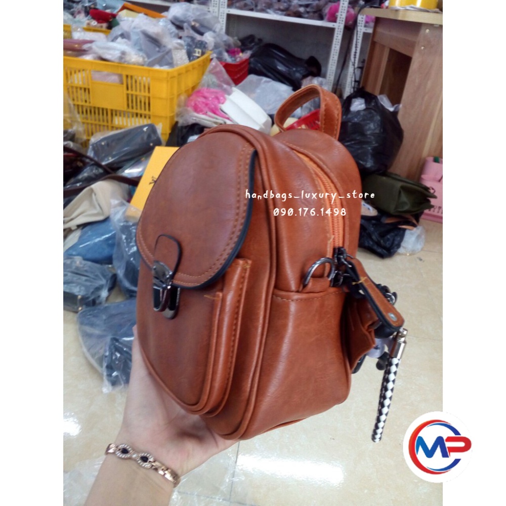 💖 𝑭𝑹𝑬𝑬𝑺𝑯𝑰𝑷 💖 Balo nữ da trơn tặng gấu thời trang PL 287 shop tuyển sỉ