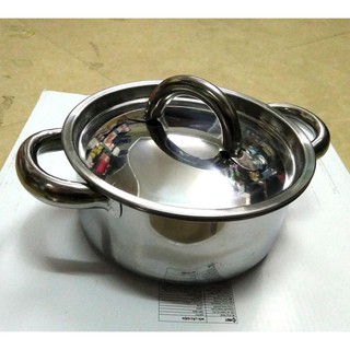 Nồi inox dày dặn size 16cm