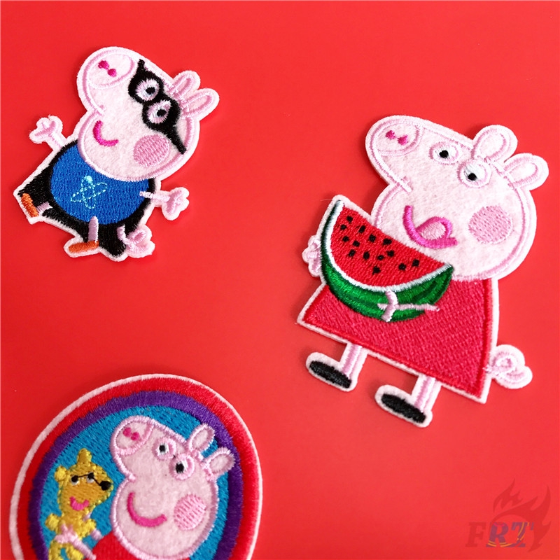 Miếng vá thêu cho quần áo họa tiết heo Peppa DIY