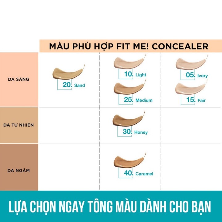 Kem che khuyết điểm đa năng Maybelline Fit Me Concealer 6.8ml