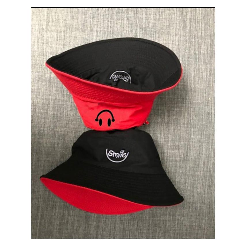 💥 ĐÔI LÀ THÍCH 💥  Nón bucket, Mũ tai bèo tròn vành phong cách Ulzzang Unisex 2 Mặt in hình mặt cười, NÓN BÁN BÁO 👒