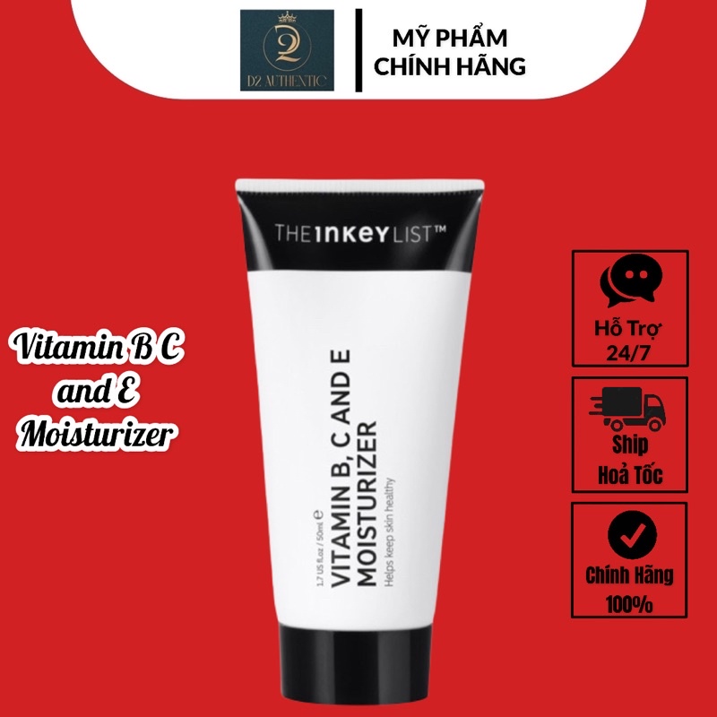 [Chuẩn Auth] Kem dưỡng da Vitamin B,C and E Moisturizer -The INKEY List-