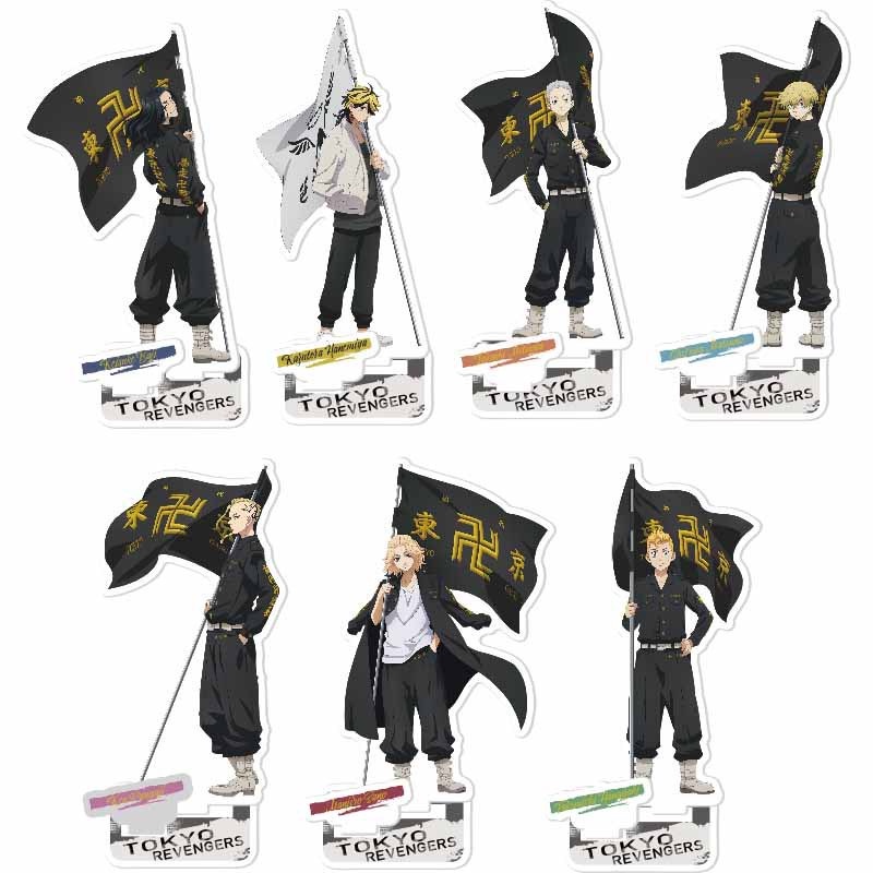 Lá cờ bằng acrylic in hình nhân vật anime Tokyo Avengers