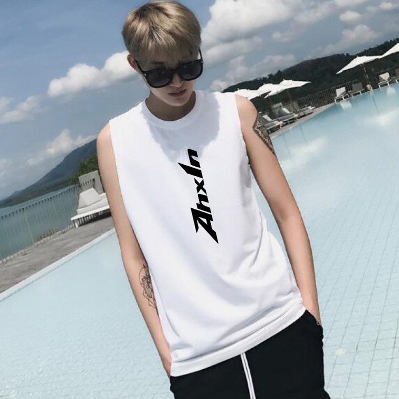 Áo Thun Thể Thao Nam Không Tay In Chữ Size M-3Xl