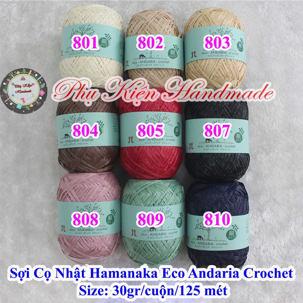 Sợi Cọ Nhật Hamanaka Eco Andaria Crochet