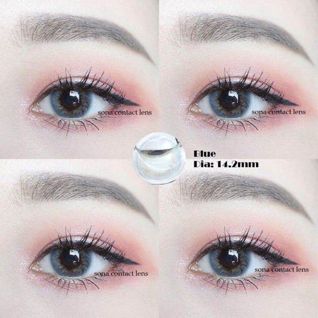 Lens mắt màu blue siêu xinh