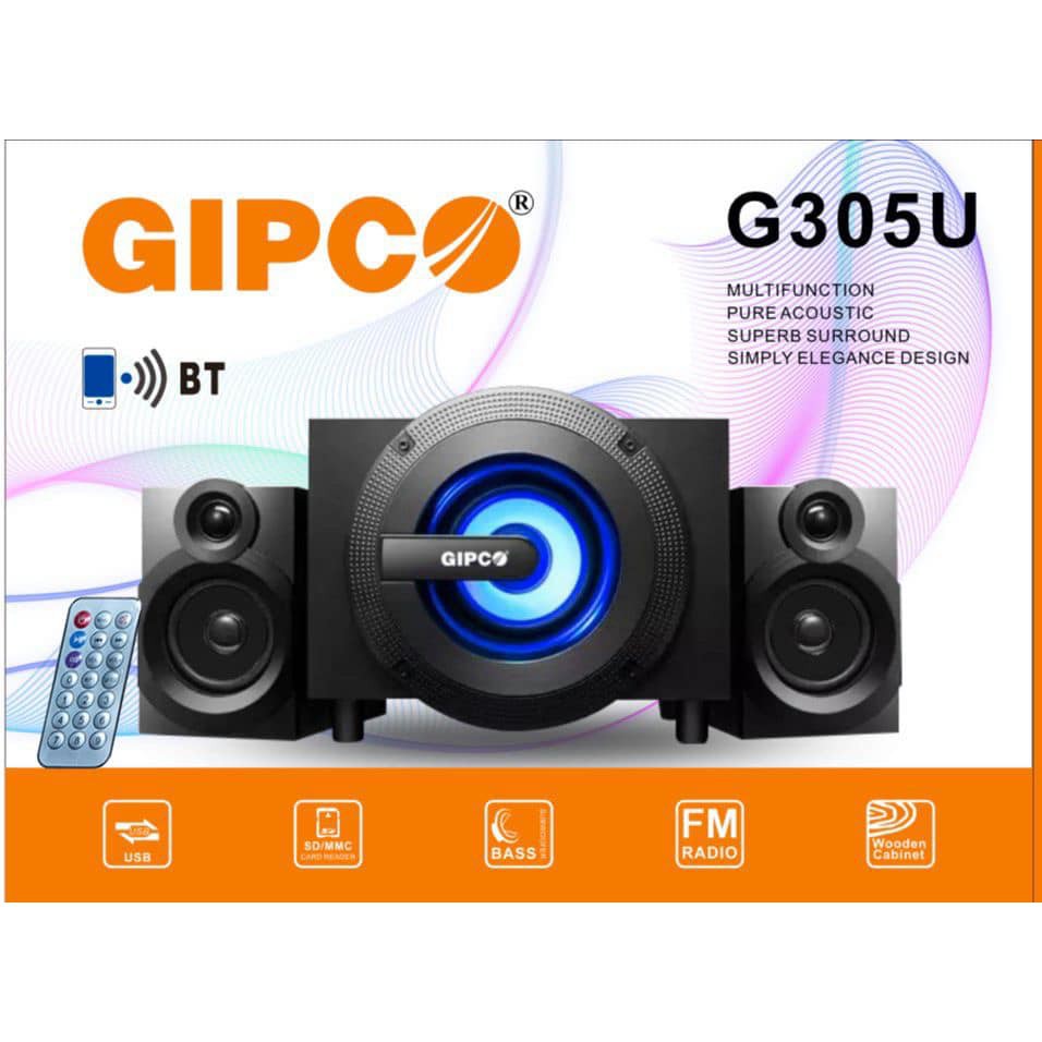 [Mã 99ELSALE hoàn 7% đơn 300K] Loa Vi Tính Gipco G305U loa Blutooth rẻ nhất Shopee