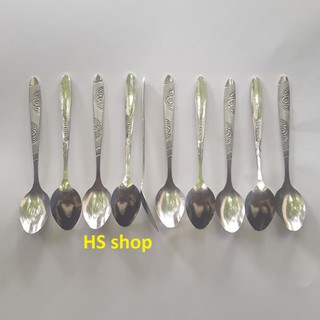 Combo 10 Thìa cà phê inox , Muỗng inox ( Dài 13cm ) Bền, đẹp, cứng cáp - NPP HS shop