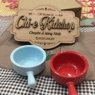 Bát gốm sứ mini có tay cầm