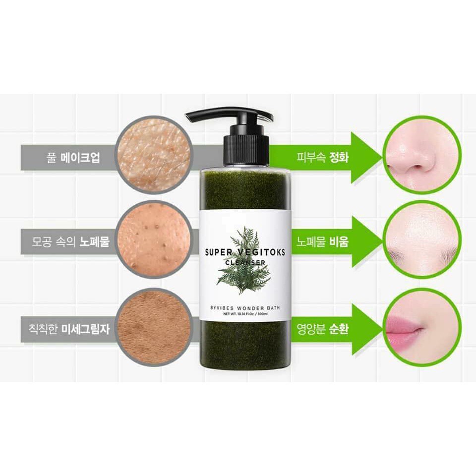 Sữa Rửa Mặt Vegitoks Rau Củ Thải Độc Hoa Quả 200ml - 300ml Mẫu Mới Nhất