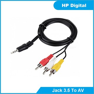 Cáp AV 1 Đầu Jack 3.5 Ra 3 Đầu Hoa Sen Cho TV Box
