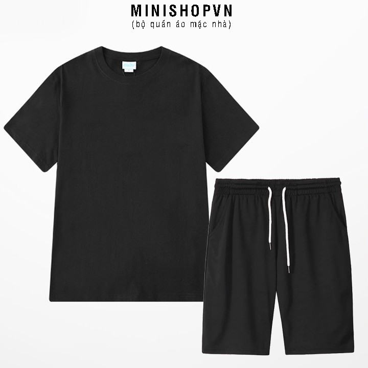 Bộ hè quần áo thun nam Bộ đồ mặc nhà nam chất thun cotton Co Dãn, kiểu dáng Basic lên form cực đẹp | BigBuy360 - bigbuy360.vn