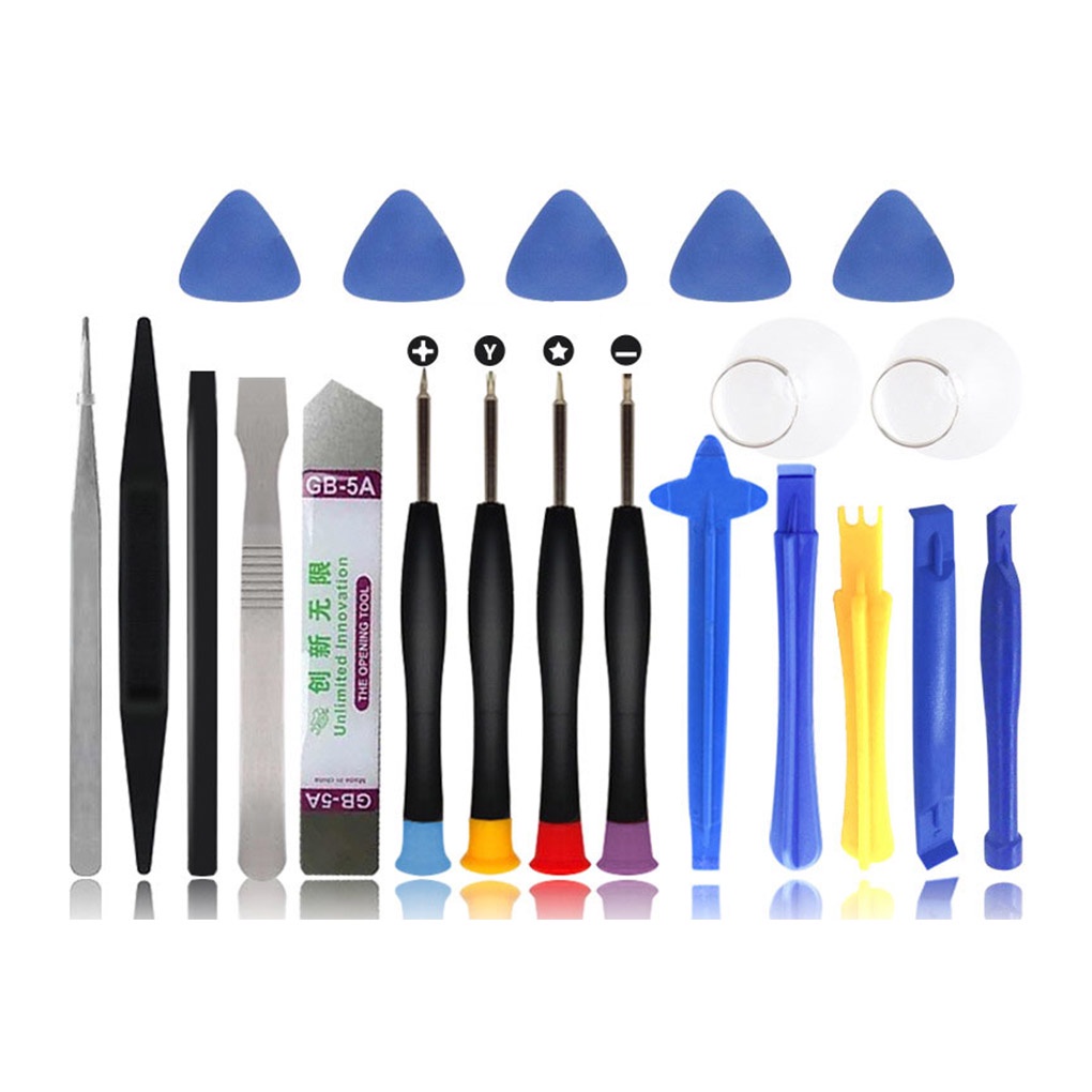 21pcs Cell-Phone Repair Kit Non-slip Phone Screwdriver Set Mobile Phone Watch Repairing Tool Screwdriver Color