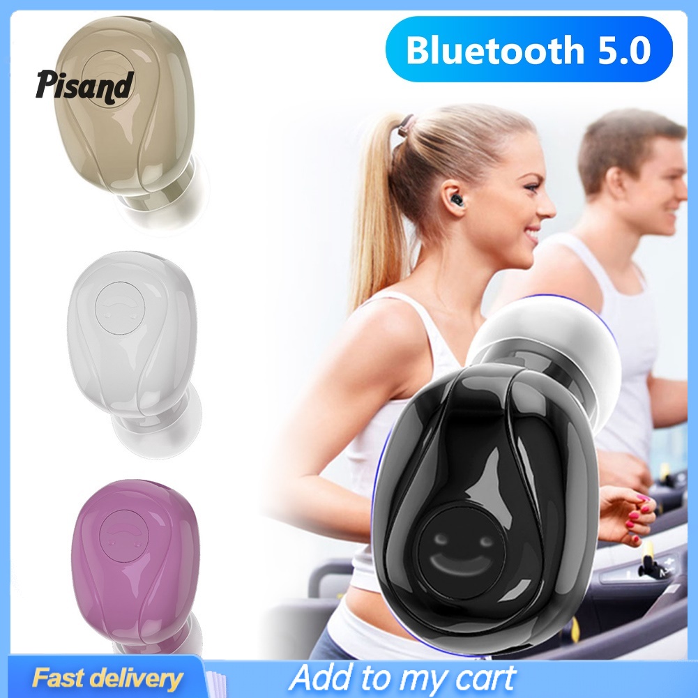 pu  Y01 Mini Bluetooth 5.0 Wireless In-Ear Stereo Earphone Sports Earbud with Mic