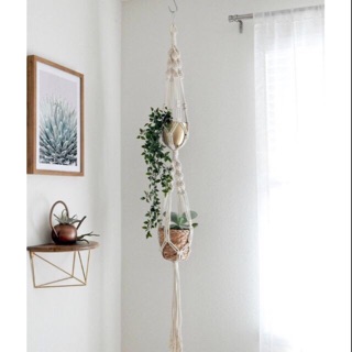 Dây treo chậu hoa dây trang trí macramé