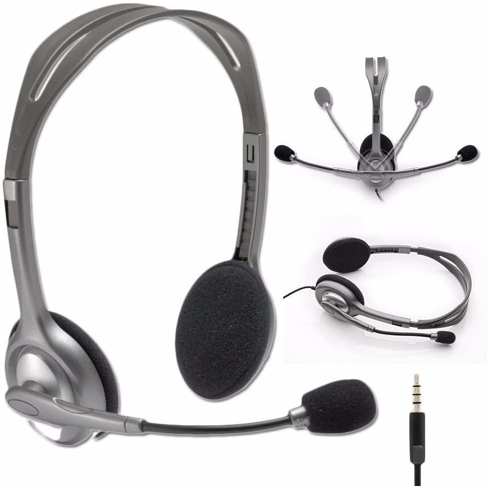 TAI NGHE ÂM THANH NỔI LOGITECH STEREO HEADSET H110 - HÀNG CHÍNH HÃNG - BẢO HÀNH 24 THÁNG