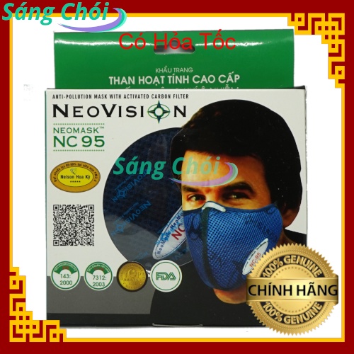 NeoMask NC95 (Thun Quàng Gáy) Khẩu Trang Than Hoạt Tính - PM2.5 Chống Ô Nhiễm Chống Bụi Mịn Kháng Khuẩn - NeoVision