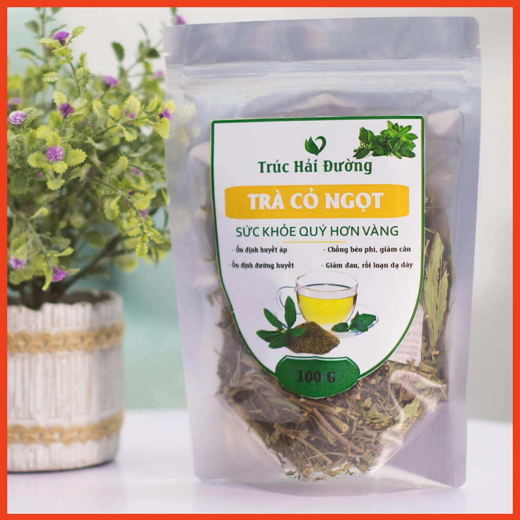 ✅[CHÍNH HÃNG] TRÀ CỎ NGỌT GIẢM CÂN KHẮC TINH TIỂU ĐƯỜNG, HUYẾT ÁP CAO LOẠI ĐẸP 100G