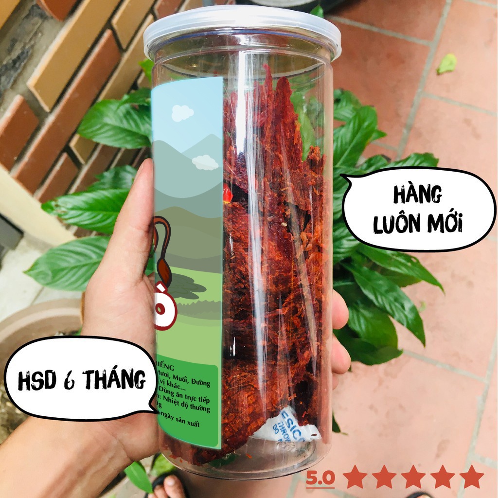 Khô bò miếng cao cấp hũ pet 300g, thịt khô,bò khô, khô bò, đặc sản, thịt khô, đồ ăn vặt Hà Nội vừa ngon vừa rẻ | BigBuy360 - bigbuy360.vn