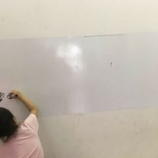 Bảng dán tường đen, trắng
