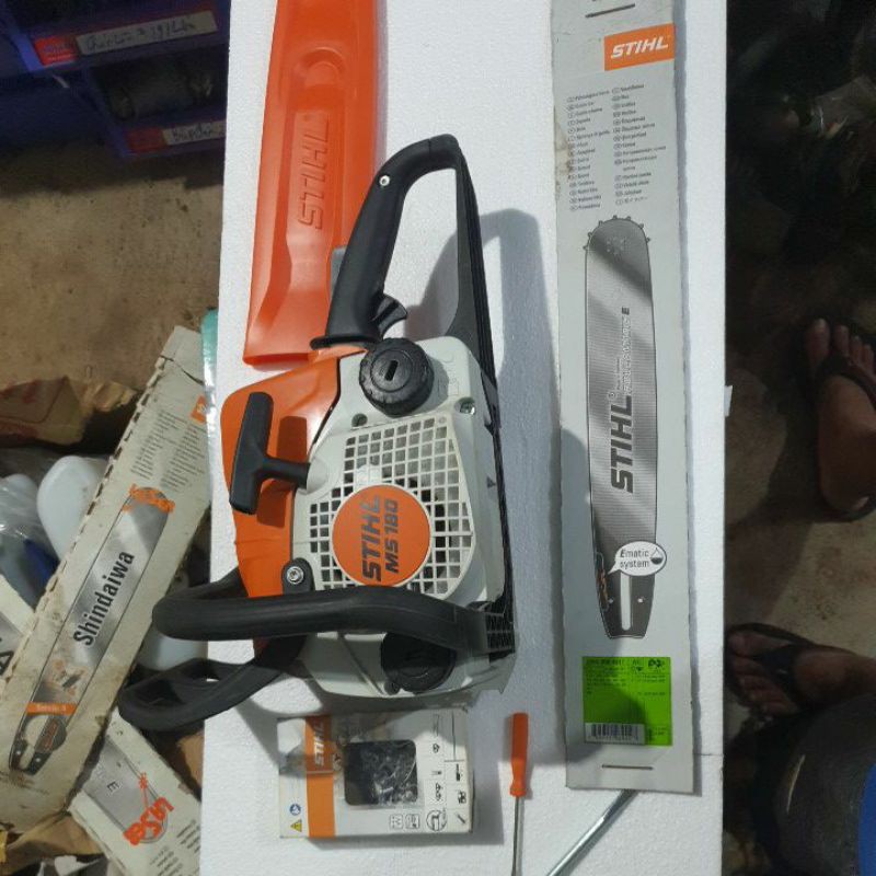 NCDH MÁY CƯA XÍCH || STIHL MS 180 || CHÍNH HÃNG || TRỌN BỘ LAM XÍCH 45CM