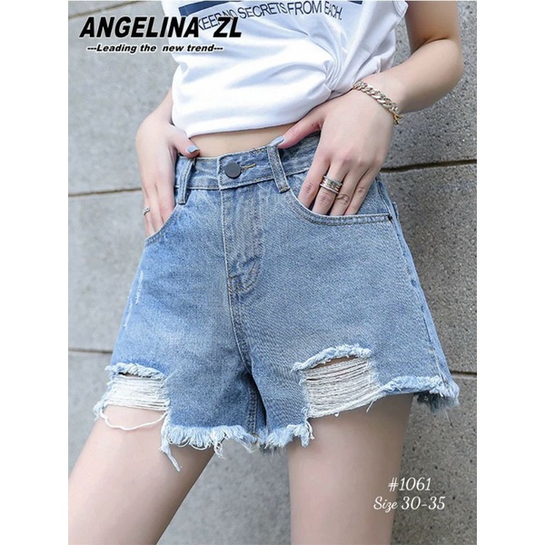 Quần Short Jean Nữ Lưng Cao Bigsize Tới 80kg,#1061. Hàng VNXK. Huynhsen Shop