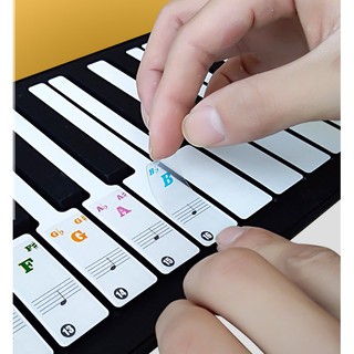 Decal dán phím Piano - Sticker dán phím màu