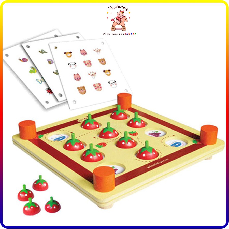 Đồ chơi gỗ Winwintoy - Tìm cặp trái dâu