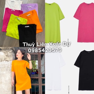 Đầm thun lạnh dáng suông zara dư xịn