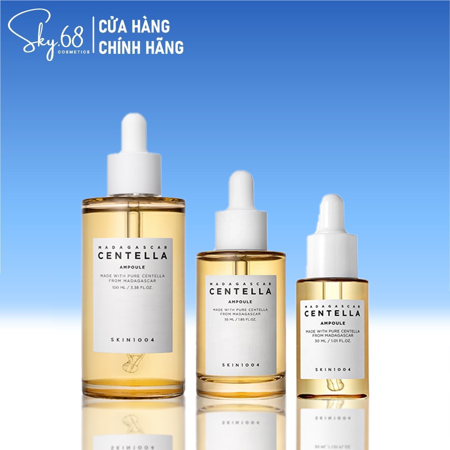 Tinh Chất Rau Má Giảm Mụn Và Làm Dịu Dành Cho Da Nhạy Cảm Skin1004 Madagascar Centella Ampoule 30ml/55ml/100ml