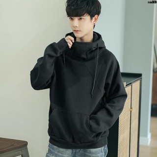Áo Khoác Hoodie Nam Chui Đầu Size LớnÁo Cổ Cao Dáng Rộng Cỡ Lớn Phong Cách Thể Thao Hàn Quốc Hợp Thời Trang Thu Đông 2019
