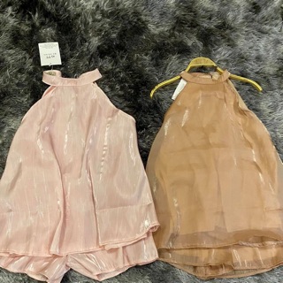 Set bộ nude nâu 2 dây yếm cao cấp