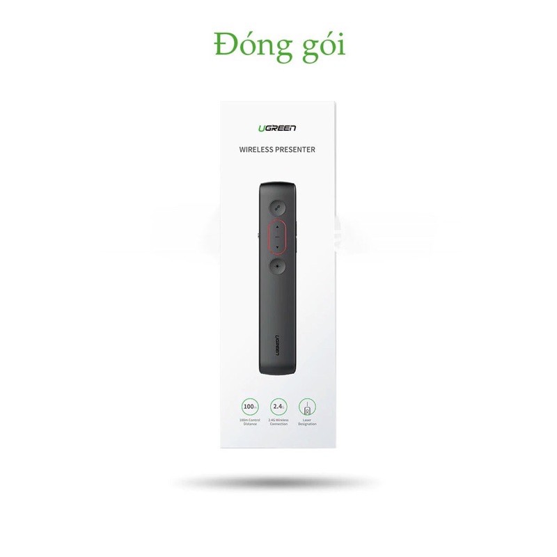 Bút trình chiếu PowerPoint Laser hãng UGREEN LP180 60327 50654 không dây điều khiển