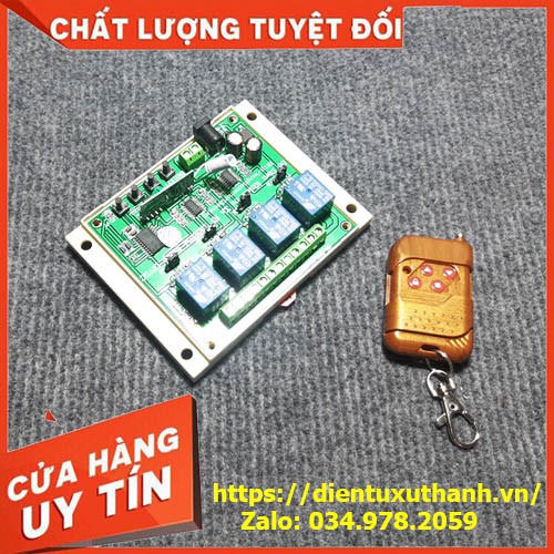 Bộ mạch điều khiển từ xa qua RF 315MHz 4 kênh