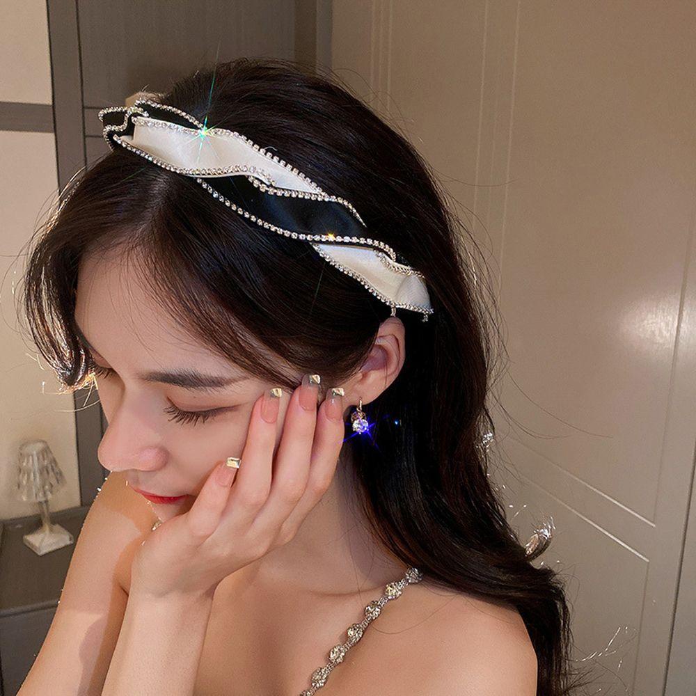 Băng Đô Cài Tóc Đính Đá Zircon WMES15H Phong Cách Vintage Chống Trượt Thời Trang Cho Nữ|Băng Đô Cài Tóc Cho Nữ