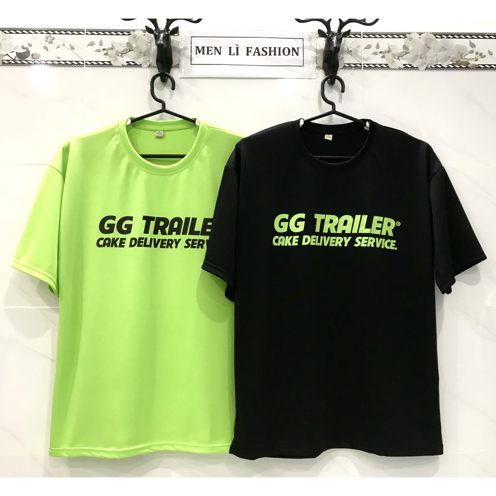 Áo Thun Unisex Nam Nữ Form Rộng Tay Lỡ In Chữ GG TRAILER Cá Tính AT70