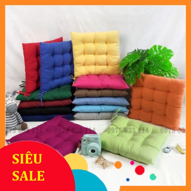 Đệm ngồi bệt 💝FREESHIP💝 Nệm vuông chất liệu đũi dày dặn hàng LOẠI 1 dùng decor hoặc ngồi văn phòng