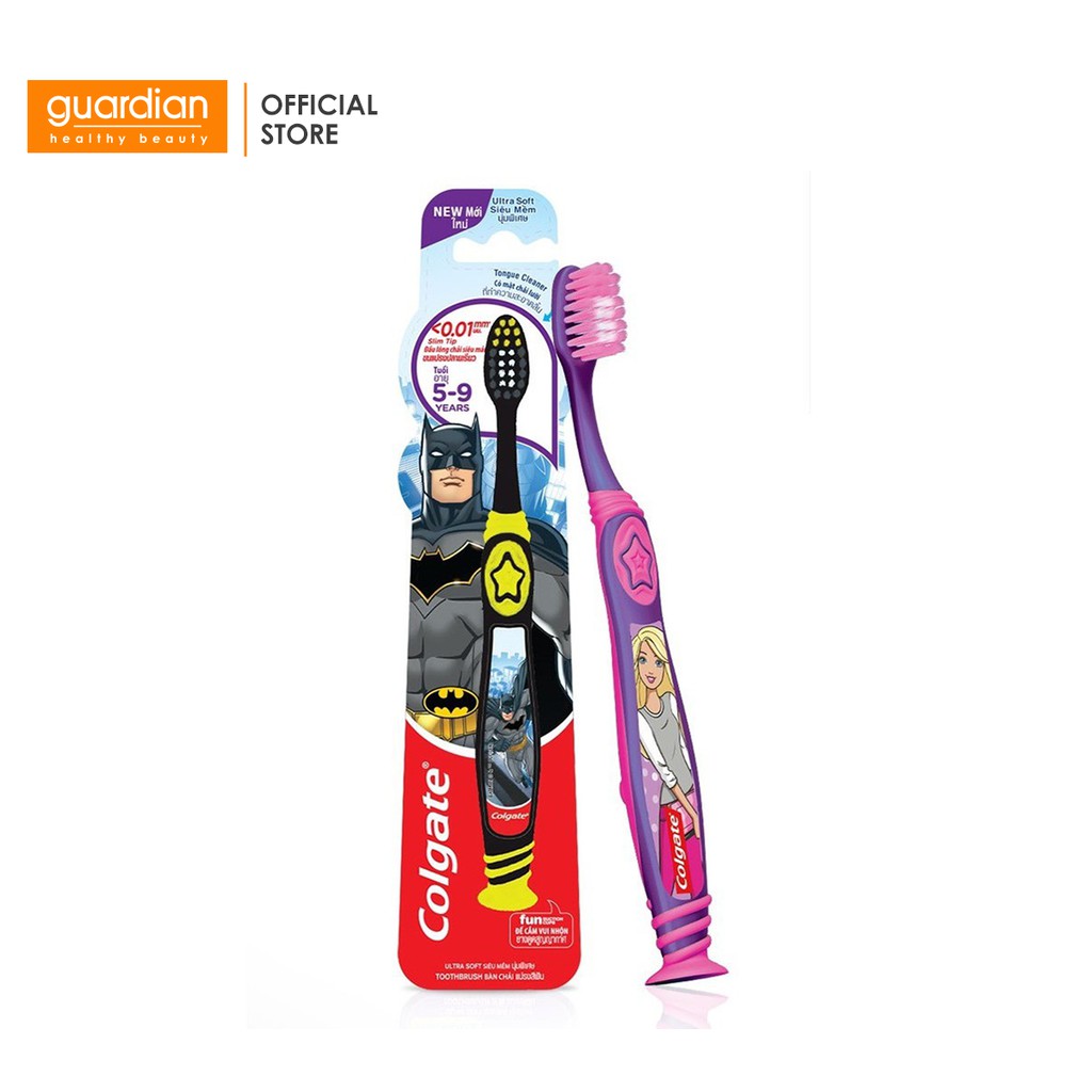 Bàn chải đánh răng Trẻ em Colgate Barbie/Spider Man (Giao 1 loại ngẫu nhiên)