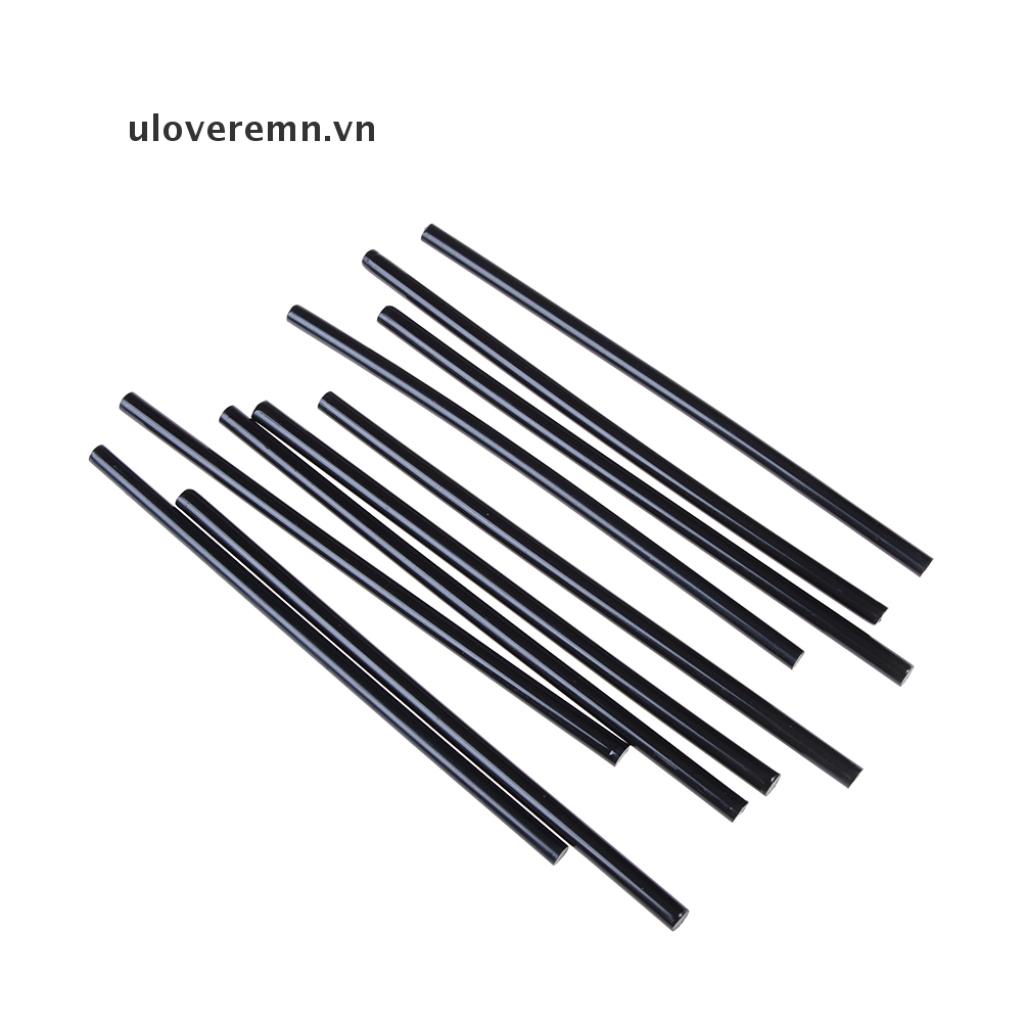 Set 10 Que Keo Nóng Chảy Màu Đen 7 * 190mm Dùng Để Sửa Chữa Súng Bắn Keo