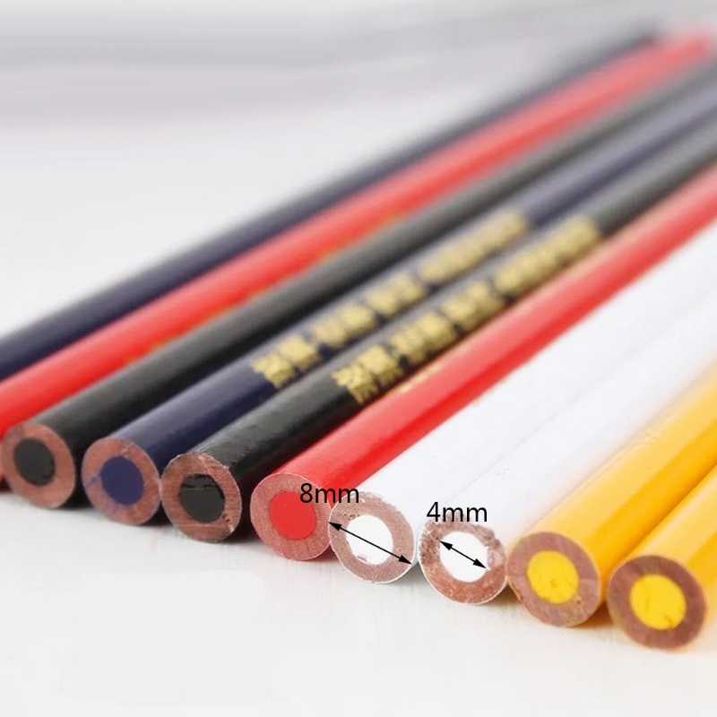 Bút Chì Gỗ Kèm Đồ Chuốt Bút Màu Đa Năng Dành Cho Bề Mặt Kính / Da