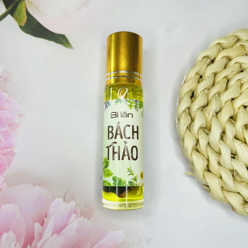 Chai Tinh Dầu Bi Lăn Bách Thảo Vina Tươi 10ml Dầu Lăn Thảo Dược Bạc Hà, Đinh Hương, Long Não