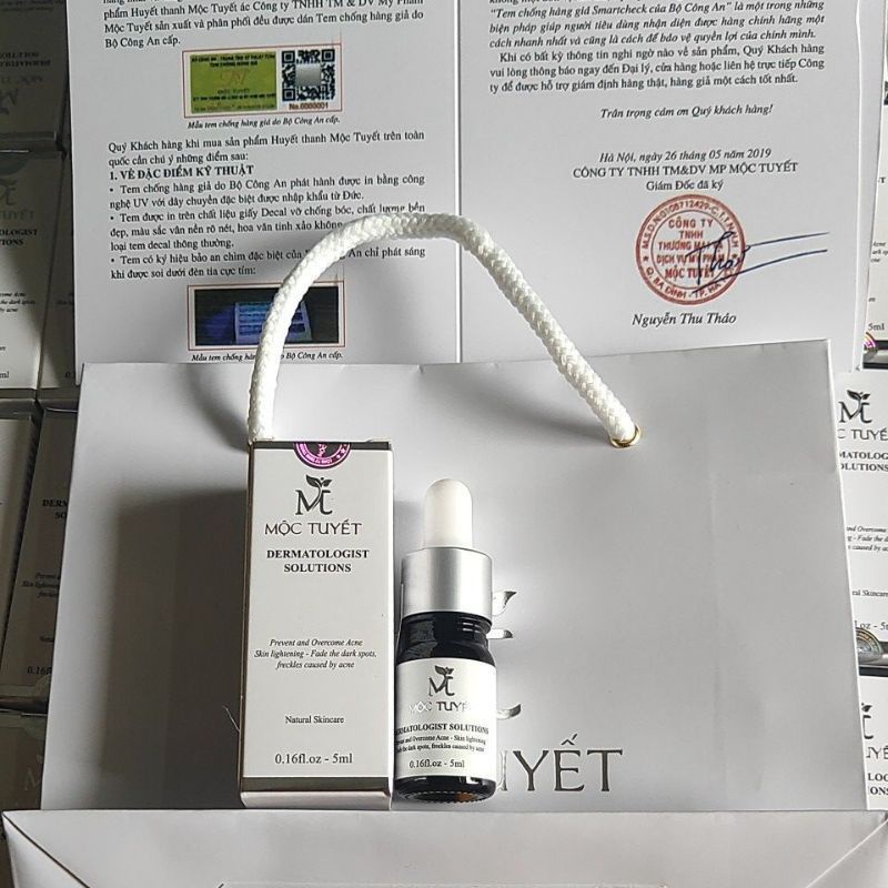 Serum Mộc  Tuyết xoá Mụn ngừa thâm
