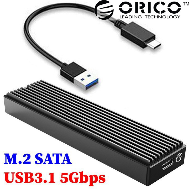 Box M.2 SATA USB3.1 type-C tản nhiệt nhôm cao cấp Orico M2PF-C3