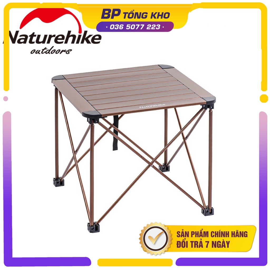 Bàn nhôm Naturehike NH16Z016-L/ NH16Z016-S siêu nhẹ, tải trọng 40kg dã ngoại, văn phòng độc đáo gấp gọn