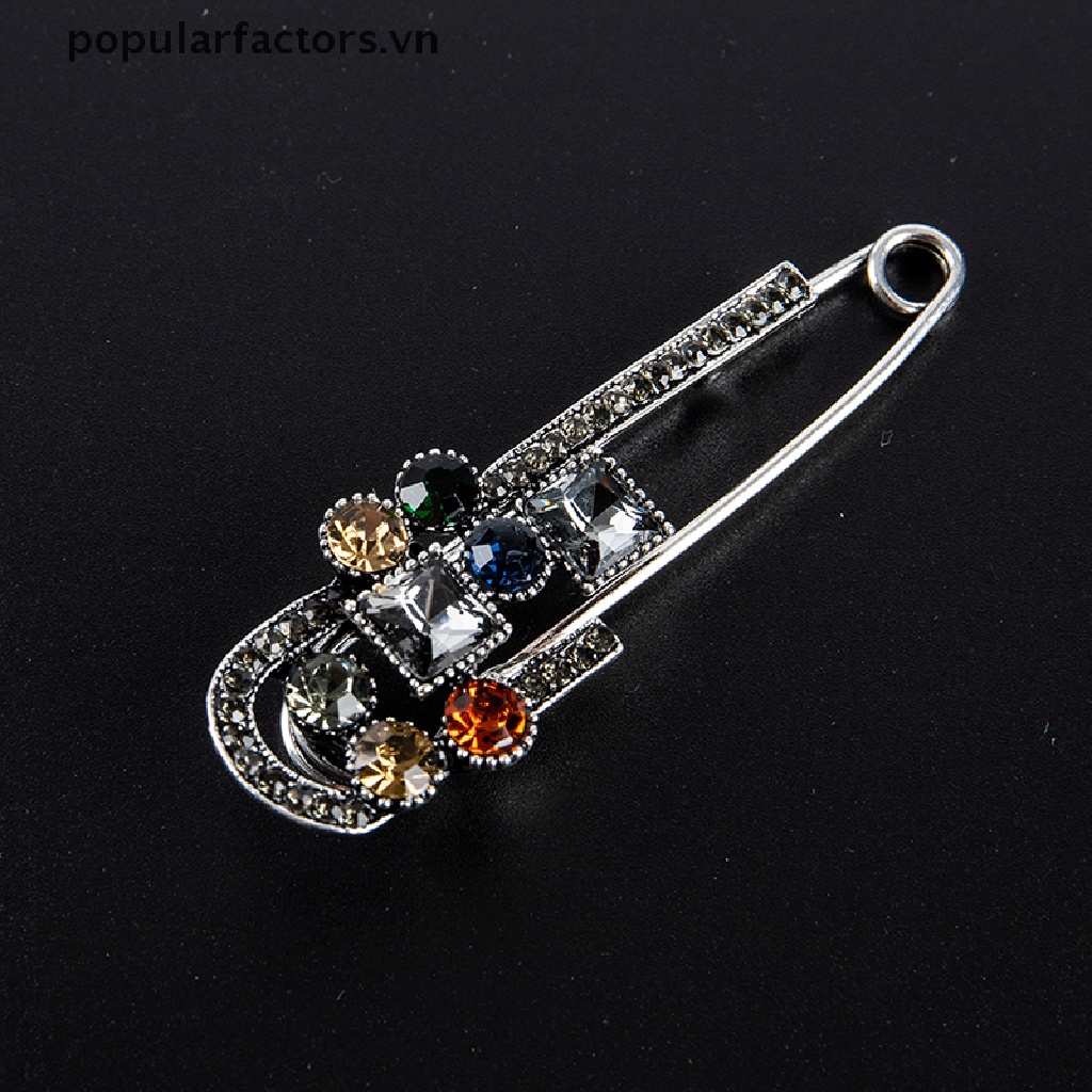 [Phổ Biến] Ghim Cài Áo Thiết Kế Lò Xo Lớn Cổ Điển An Toàn Cho Nữ [VN]