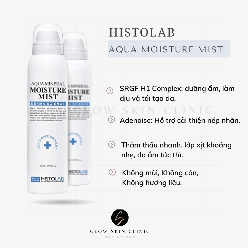 Xịt Khoáng Histolab Aqua Mineral Moisture Mist